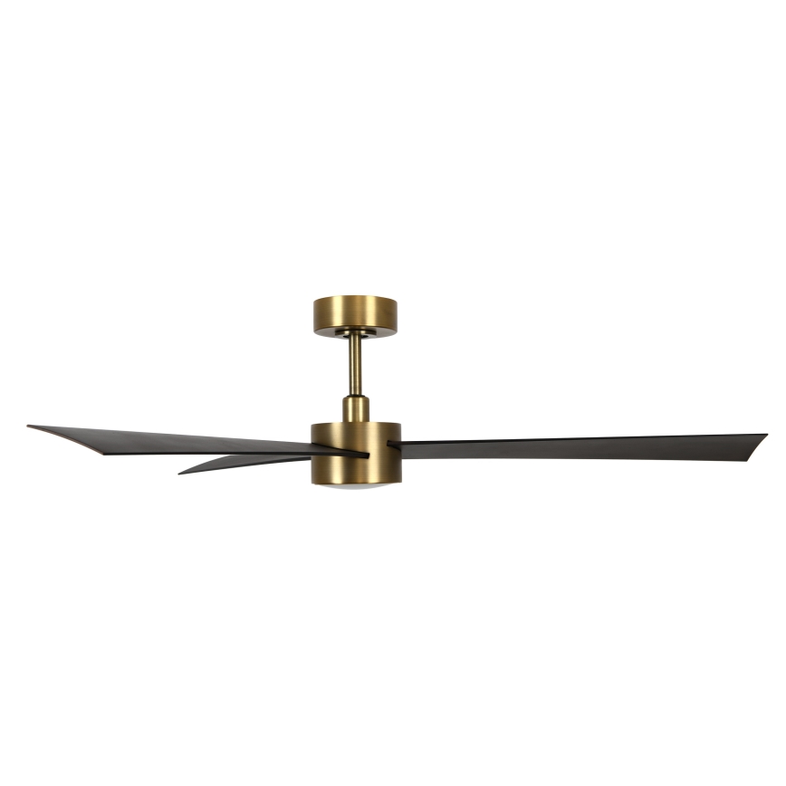 Lucci air 21610549- Ventoinha de teto LED com regulação CLIMATE 1xGX53/12W/230V wenge/dourada + comando
