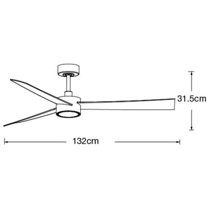 Lucci air 21610549- Ventoinha de teto LED com regulação CLIMATE 1xGX53/12W/230V wenge/dourada + comando