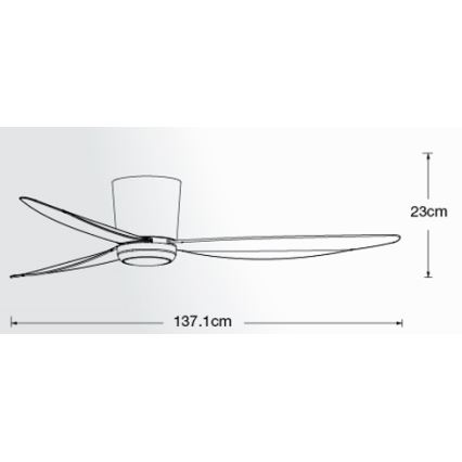 Lucci air 21610749 - Ventoinha de teto LED com regulação ARRAY 1xGX53/12W/230V preto + comando