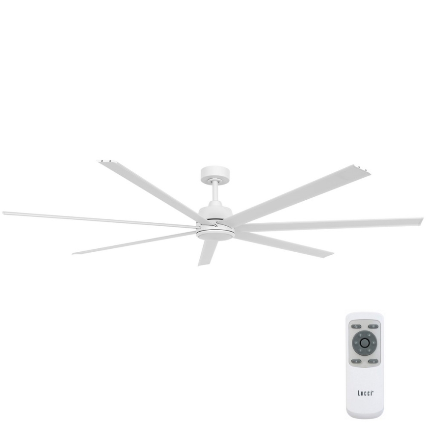 Lucci air 21610849 - Ventoinha com regulação ATLANTA 1xGX53/12W/230V branco + comando