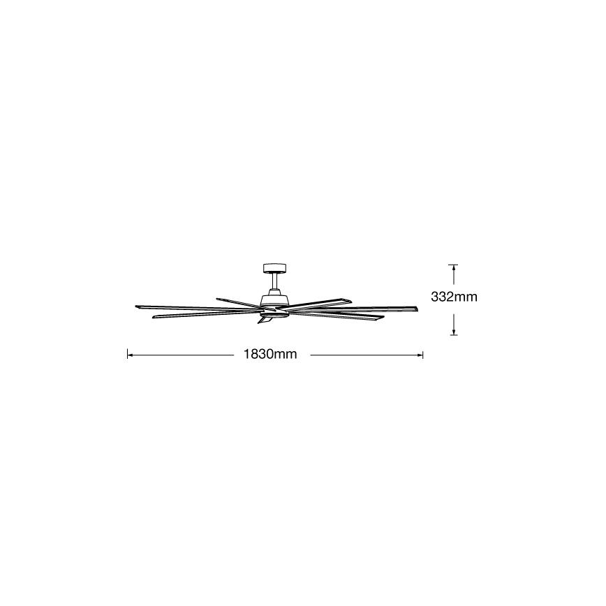 Lucci air 21610949 - Ventoinha de teto ATLANTA 1xGX53/12W/230V preto + comando