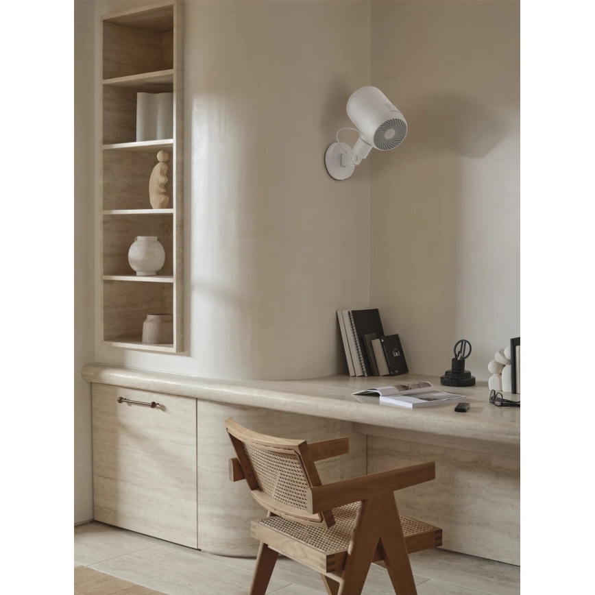 Lucci Air 21612549 - Ventoinha de parede JET 32W/230V branco + comando