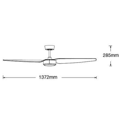 Lucci air 21615349 - Ventoinha de teto CONDOR branco + comando