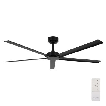Lucci air 21616149 - Ventoinha de teto MONZA IP55 preto + comando