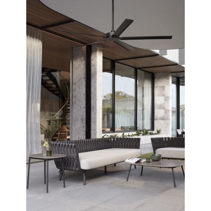 Lucci air 21616149 - Ventoinha de teto MONZA IP55 preto + comando