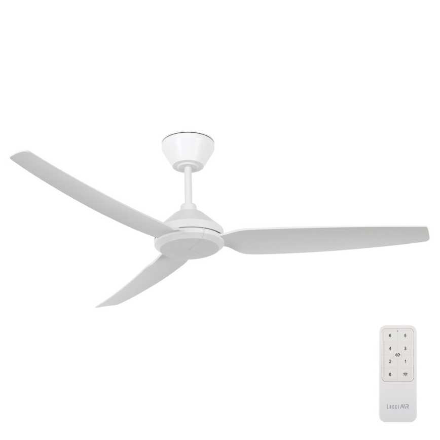 Lucci air 21616249 - Ventoinha de teto POLIS IP55 branco + comando