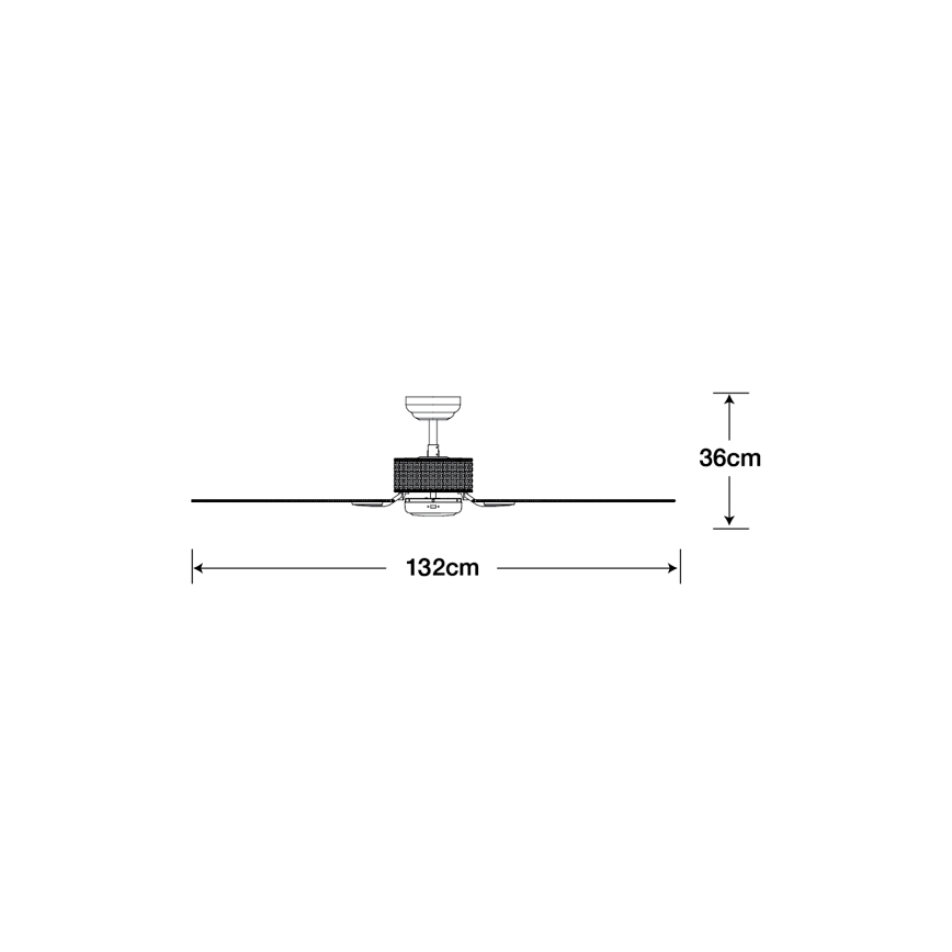 Lucci air 510297 - Ventilador de teto FIJIAN branco