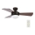 Lucci Air 512311 - Ventoinha de teto AIRLIE HUGGER 2xE27/15W/230V madeira/castanho + comando