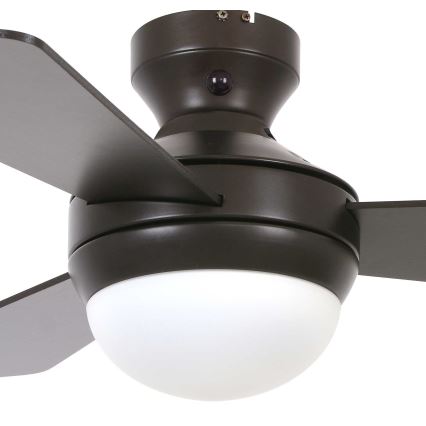Lucci Air 512311 - Ventoinha de teto AIRLIE HUGGER 2xE27/15W/230V madeira/castanho + comando