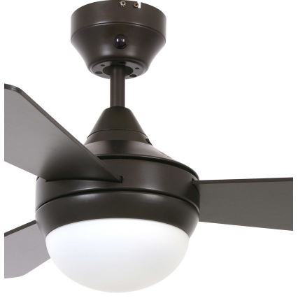 Lucci Air 512311 - Ventoinha de teto AIRLIE HUGGER 2xE27/15W/230V madeira/castanho + comando