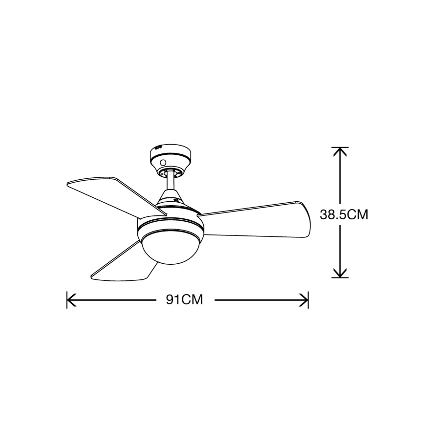 Lucci Air 512311 - Ventoinha de teto AIRLIE HUGGER 2xE27/15W/230V madeira/castanho + comando