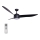 Lucci air 512910 - Ventoinha de teto LED AIRFUSION NORDIC LED/20W/230V preto + controlo remoto