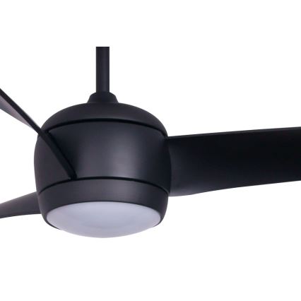 Lucci air 512910 - Ventoinha de teto LED AIRFUSION NORDIC LED/20W/230V preto + controlo remoto