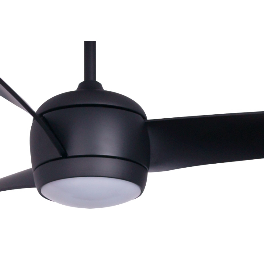 Lucci air 512910 - Ventoinha de teto LED AIRFUSION NORDIC LED/20W/230V preto + controlo remoto