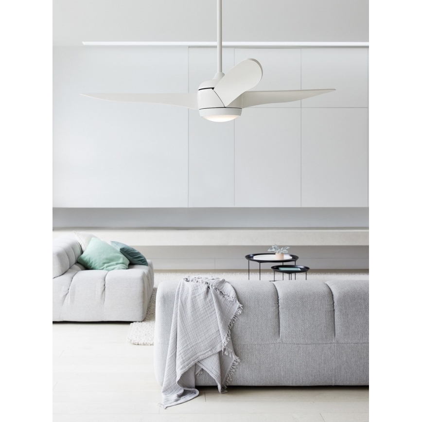 Lucci air 512911 - Ventoinha de teto LED AIRFUSION NORDIC LED/20W/230V madeira/branco + comando
