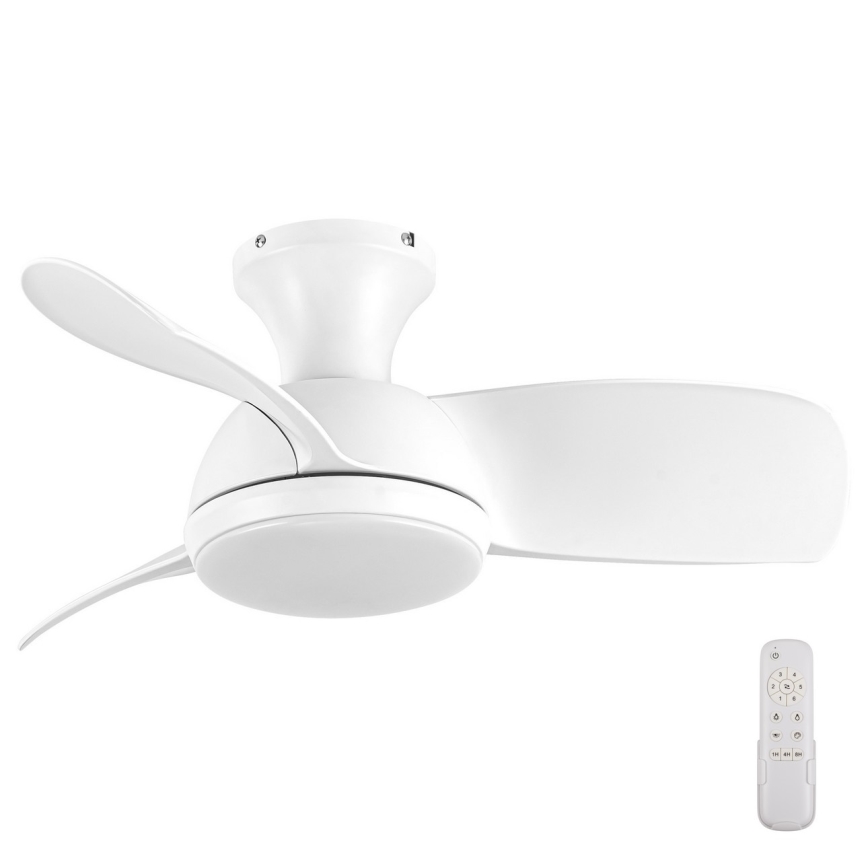 Lucci air 513071 - Ventilador de teto LED regulável SYROS LED/18W/230V 3000/4000/6000K branco + comando