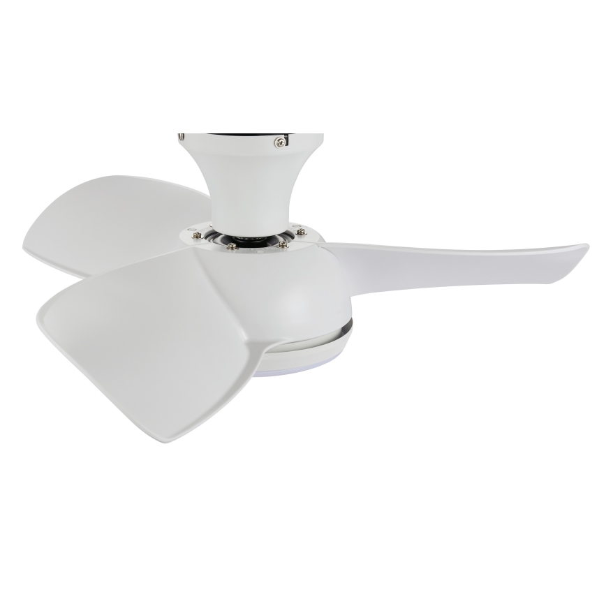 Lucci air 513071 - Ventilador de teto LED regulável SYROS LED/18W/230V 3000/4000/6000K branco + comando