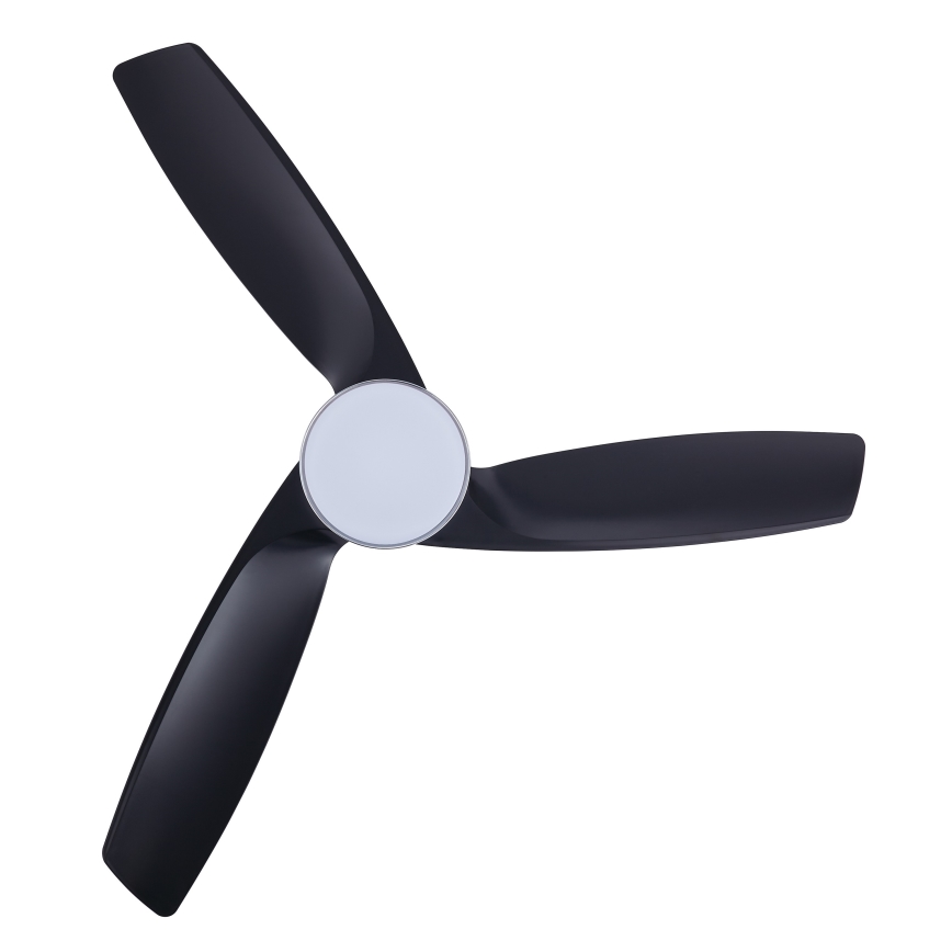 Lucci air 513072 - Ventoinha de teto LED com regulação BRONX LED/18W/230V 3000/4000/6000K preto/cromado brilhante + comando