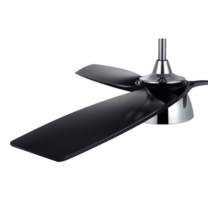 Lucci air 513072 - Ventoinha de teto LED com regulação BRONX LED/18W/230V 3000/4000/6000K preto/cromado brilhante + comando