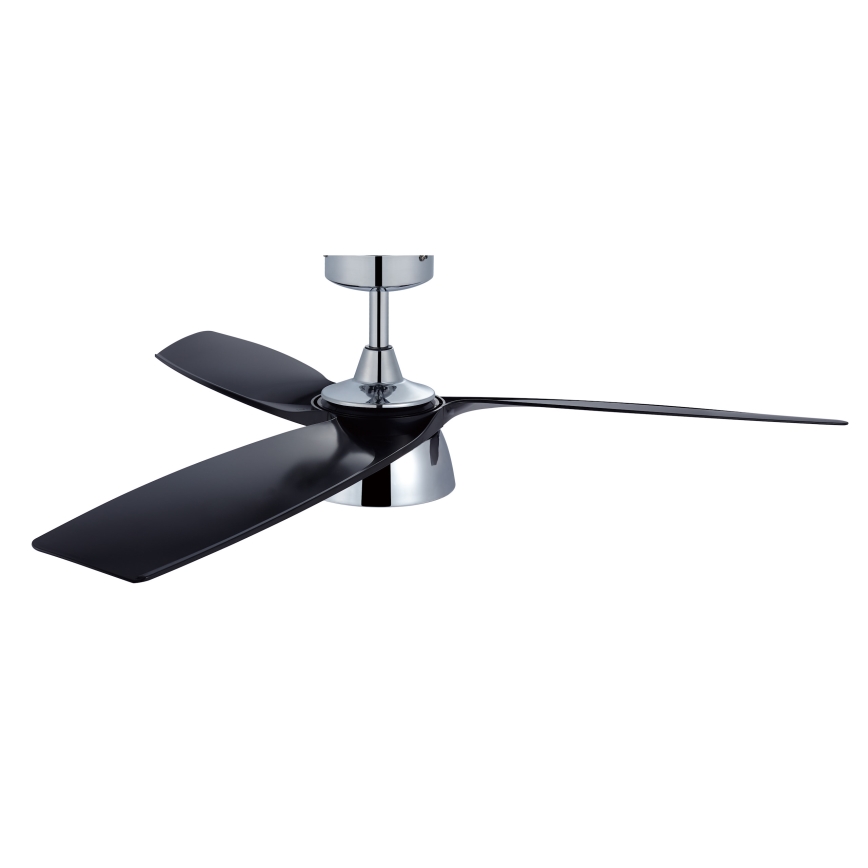 Lucci air 513072 - Ventoinha de teto LED com regulação BRONX LED/18W/230V 3000/4000/6000K preto/cromado brilhante + comando