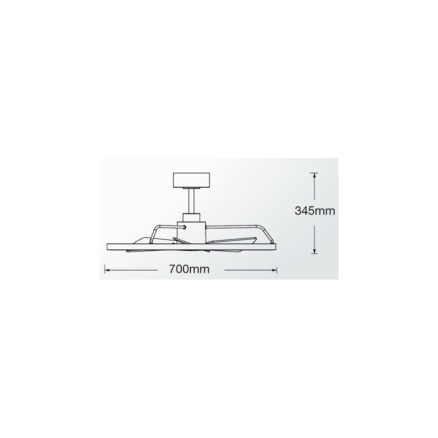 Lucci Air 516124 - Ventoinha de teto LED com regulação CESSNA LED/36W/230V 3000/4000/5000K preto + comando