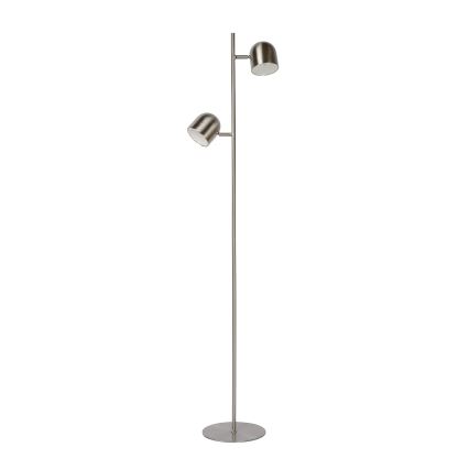 Lucide 03703/10/12 - Candeeiro de chão LED com regulação SKANSKA 2xLED/5W/230V cromado mate