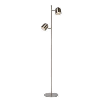 Lucide 03703/10/12 - Candeeiro de chão LED com regulação SKANSKA 2xLED/5W/230V cromado mate
