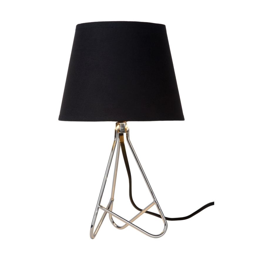 Lucide 47500/81/11 - Candeeiro de mesa GITTA 1xE14/40W/230V preto
