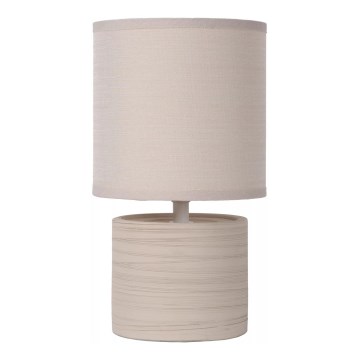Lucide 47502/81/38 - Candeeiro de mesa GREASBY 1xE14/40W/230V creme