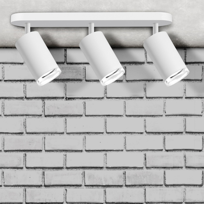 Luminária de banheiro dimmerável LED RGBW TURYN 3xGU10/6,5W/230V 2700-6500K Wi-Fi IP44 na cor branca