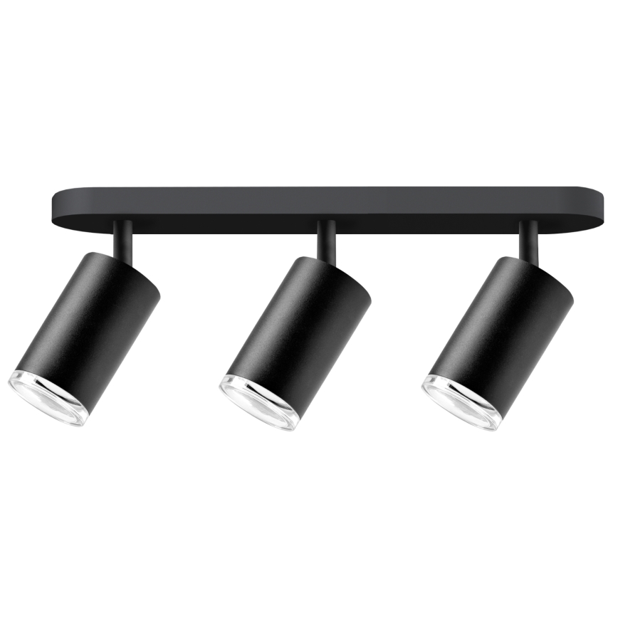 Luminária de banheiro dimmerável LED RGBW TURYN 3xGU10/6,5W/230V 2700-6500K Wi-Fi IP44 na cor preta