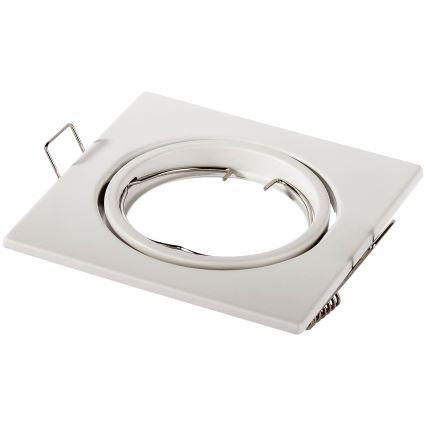 Luminária de embutir 1xGU10/MR16/10W/230V 9x9 cm branca