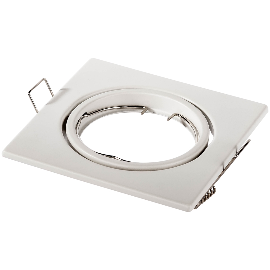 Luminária de embutir 1xGU10/MR16/10W/230V 9x9 cm branca