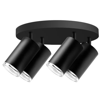 Luminária de embutir LED RGBW dimmável TURYN 4xGU10/6,5W/230V 2700-6500K Wi-Fi IP44 preta