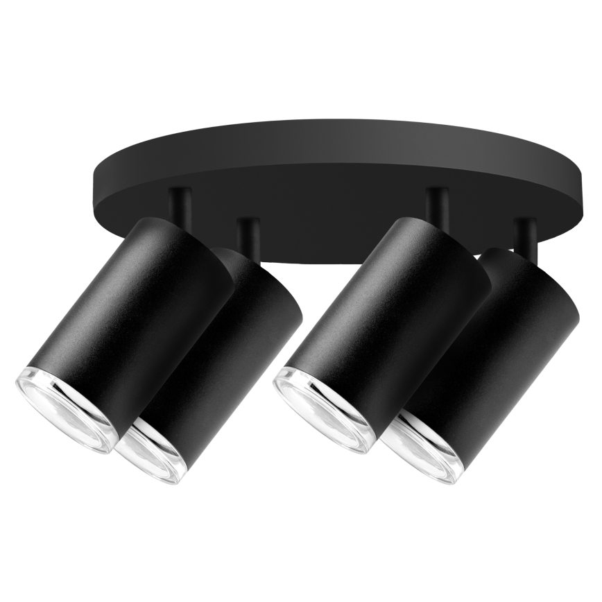 Luminária de embutir LED RGBW dimmável TURYN 4xGU10/6,5W/230V 2700-6500K Wi-Fi IP44 preta