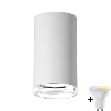 Luminária de embutir LED RGBW para banheiro TURYN 1xGU10/6,5W/230V 2700-6500K Wi-Fi IP44 branca