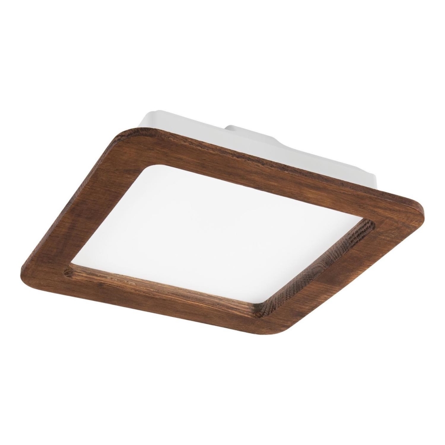 Luminária de embutir LED WOODY SPOT LED/17W/230V 3000K cerejeira 18,5x18,5 cm