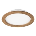 Luminária de embutir LED WOODY SPOT LED/23,5W/230V 4000K nogueira Ø 23,5 cm