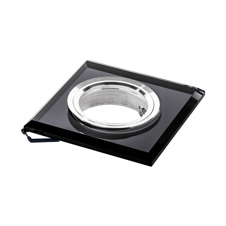 Luminária de embutir para teto 1xGU10/MR16/10W/230V 9x9 cm preta