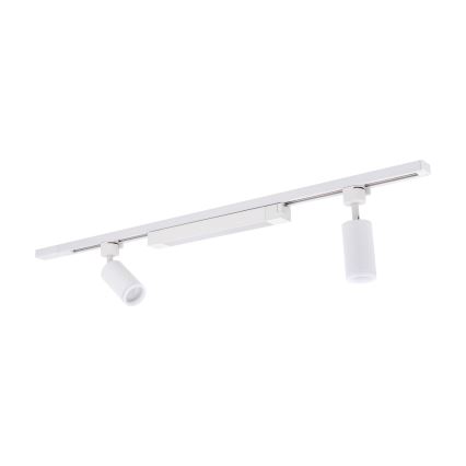 Luminária de LED em sistema de trilho TRACER 2xGU10/10W/230V + LED/20W 1 m branca