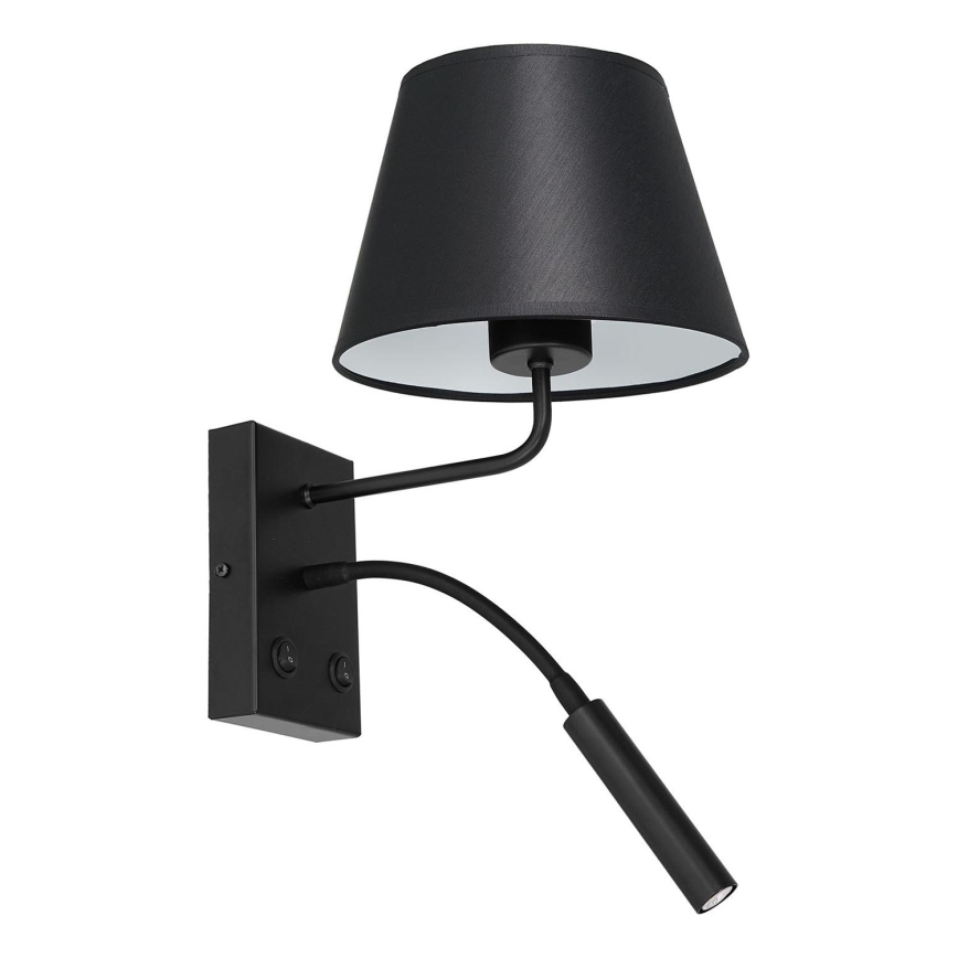 Luminária de parede ARDEN 1xE27/60W+1xG9/8W/230V preta/branca