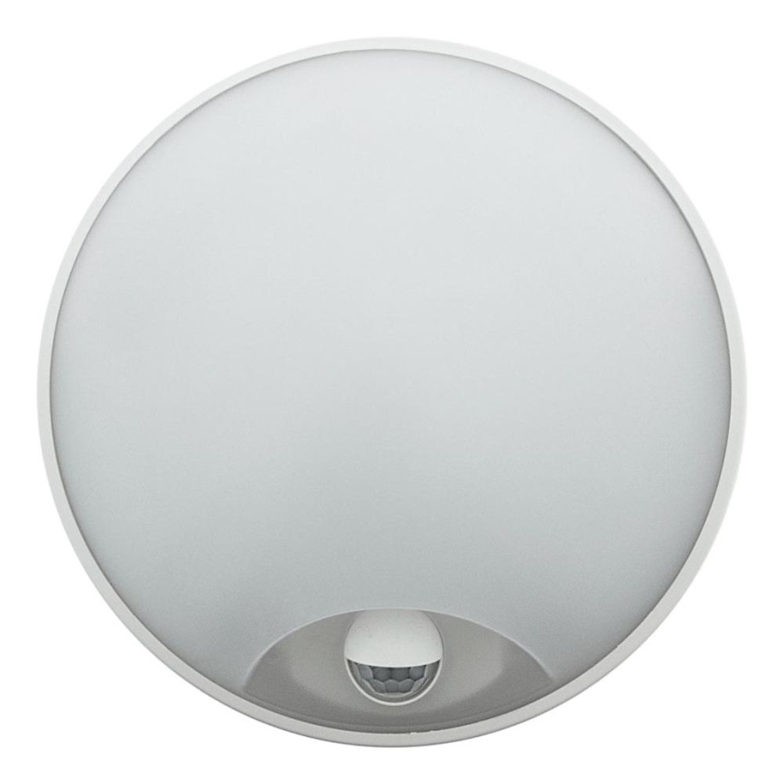 Luminária de parede exterior LED regulável com sensor de movimento LED/15/18/20W/230V 3000K/4000K/6500K IP65 preta/branca