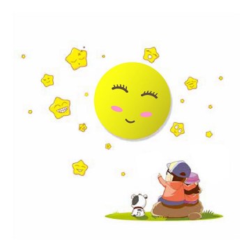 Luminária de parede infantil LED 1xLED/0,6W/3xAAA