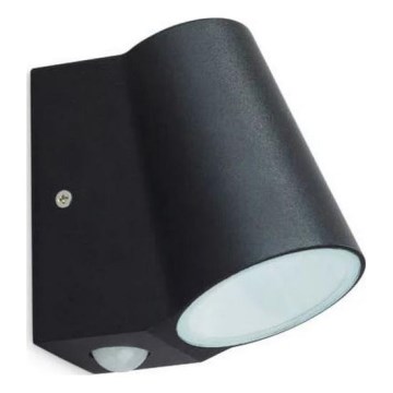 Luminária de parede LED exterior com sensor BUNOL LED/6W/230V IP44 preta