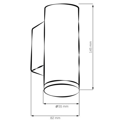 Luminária de parede LED RGBW dimmável para banheiro TURYN 1xGU10/6,5W/230V 2700-6500K Wi-Fi IP44 branca