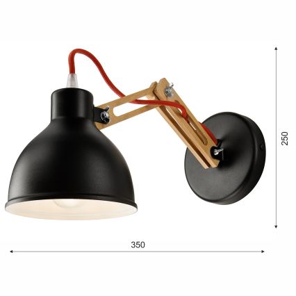 Luminária de parede MARCELLO 1xE27/60W/230V faia
