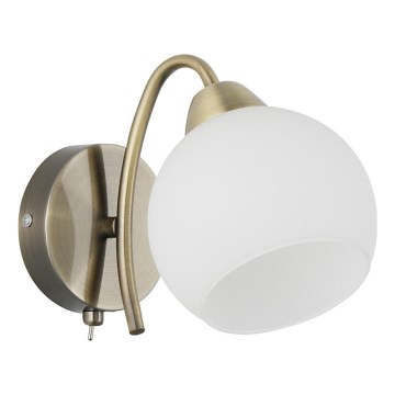 Luminária de parede NESTOR 1xE27/40W/230V em latão