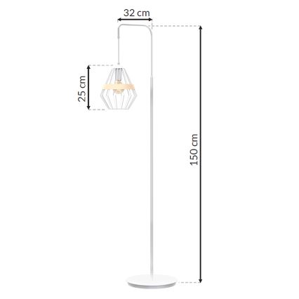 Luminária de piso CLIF 1xE27/60W/230V
