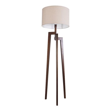 Luminária de piso TRION 1xE27/60W/230V bege 171 cm