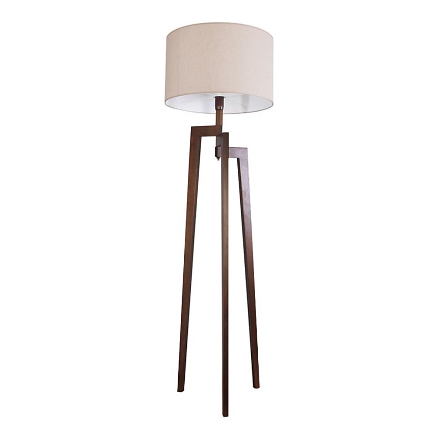 Luminária de piso TRION 1xE27/60W/230V bege 171 cm